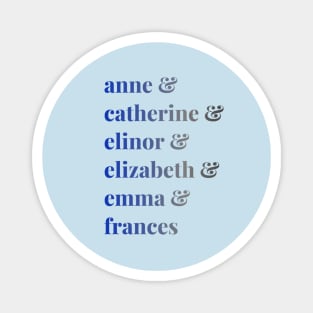 Austen Protagonists Magnet